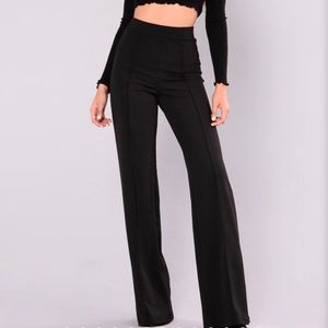 Black High-waist dress pants